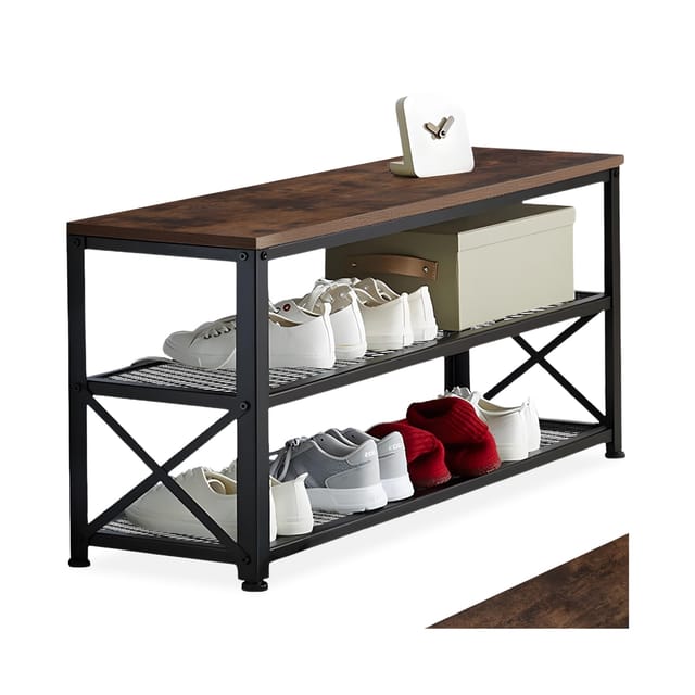 tectake Schuhregal Blackpool, Set 1-tlg., Industrial Style