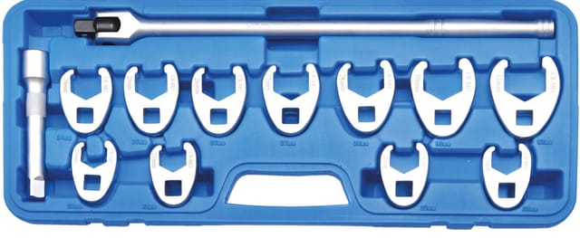 Hahnenfußschlüssel-satz Antrieb Innenvierkant 12,5 Mm (1/2') Sw 20 - 32 Mm 13-tlg.