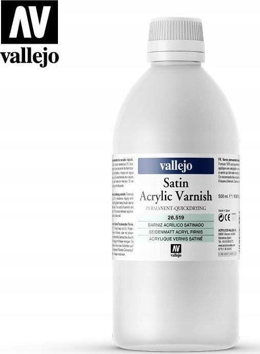 Vallejo Acryl Satinlack 500 Ml Schnelltrocknend