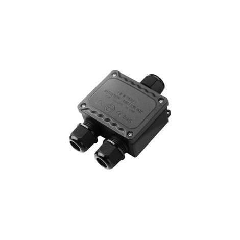 Ip68 Wasserdichte 3-wege-außenanschlussdose Für Kleine Elektroinstallationsdosen, Schwarz, Ø9mm-ø12mm Durchmesser, Für Außenbeleuchtung, Garten- Und Poolanwendungen.