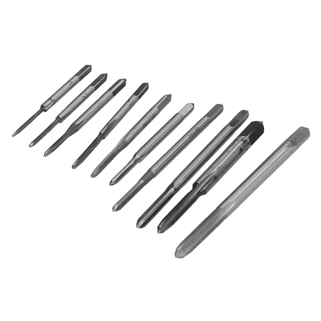 10-teiliges Mikrogewindebohrer-set Aus Hochgeschwindigkeitsstahl Für Die Uhrmacherei
