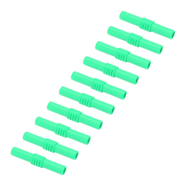 10 Stück 4 Mm Isolierte Bananenstecker (buchse Auf Buchse), Verlängerungskabel Für Elektronische Geräte, Grün