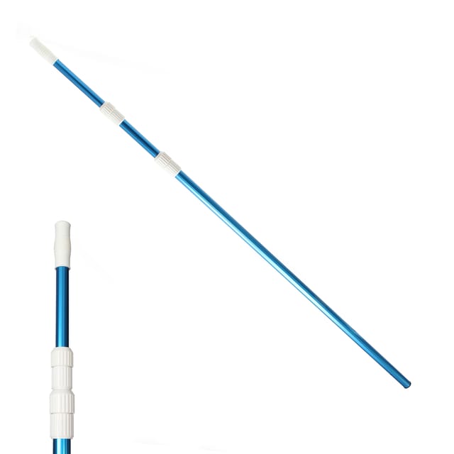 Wiltec - Teleskopstange Zur Poolreinigung Ausfahrbar 120-360 Cm Teleskopstiel Passend Für Bodenbürsten & Kescher