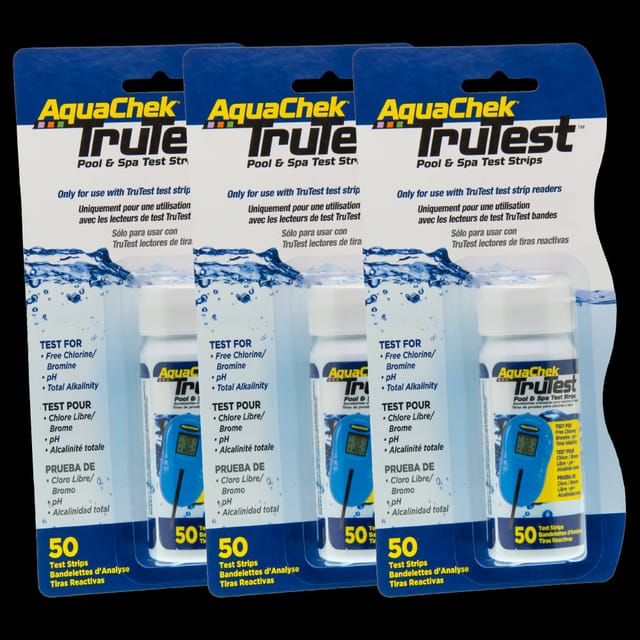Packung Mit 3 Teststreifen Für Aquachek Trutest
