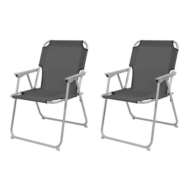 2'Er Set Garten / Campingstuhl Oxfort-mpo2600-grau-2er