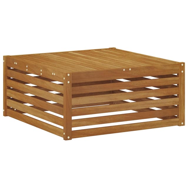 Tisch Für Outdoor Massivholz Akazie Natur 79 X 79 X 37 Cm Vidaxl