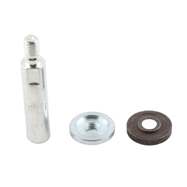 Winkelschleifer-verlängerung – Set Mit Flansch Und Klemmmutter – Multifunktionale Verbindungsstange Für Rotationspoliermaschinen – 80 Mm, Silber