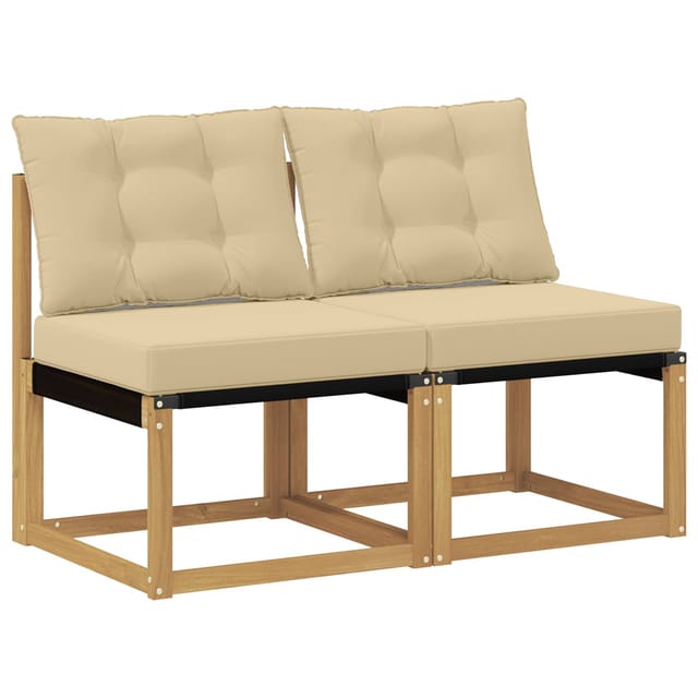 2 Stück Outdoor Mittelsofa Vidaxl
