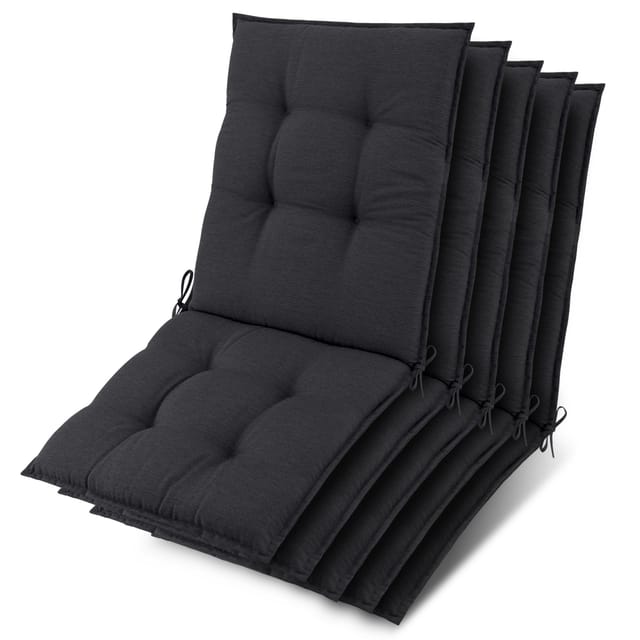 5x Niederlehner Sun-nl Auflage 105x50x8cm Anthrazit