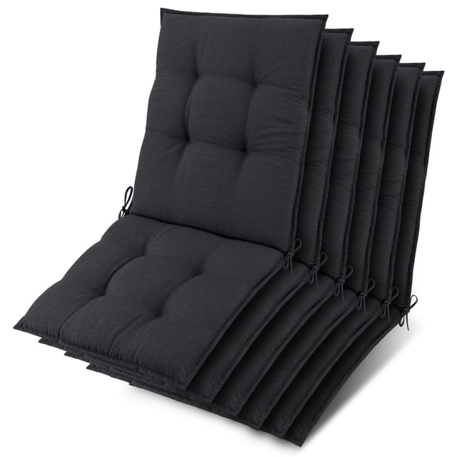 6x Niederlehner Sun-nl Auflage 105x50x8cm Anthrazit