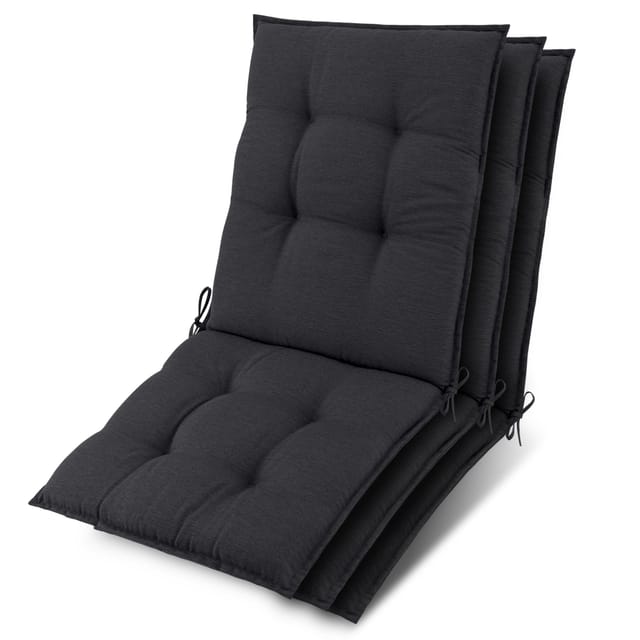 3x Niederlehner Sun-nl Auflage 100x50x8cm Anthrazit