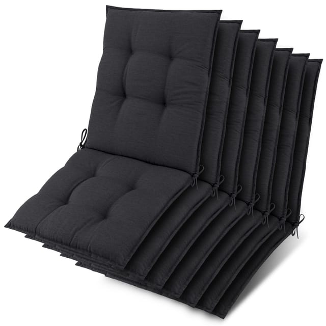 7x Niederlehner Sun-nl Auflage 100x50x8cm Anthrazit