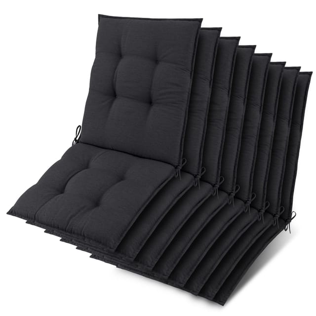 8x Niederlehner Sun-nl Auflage 105x50x8cm Anthrazit