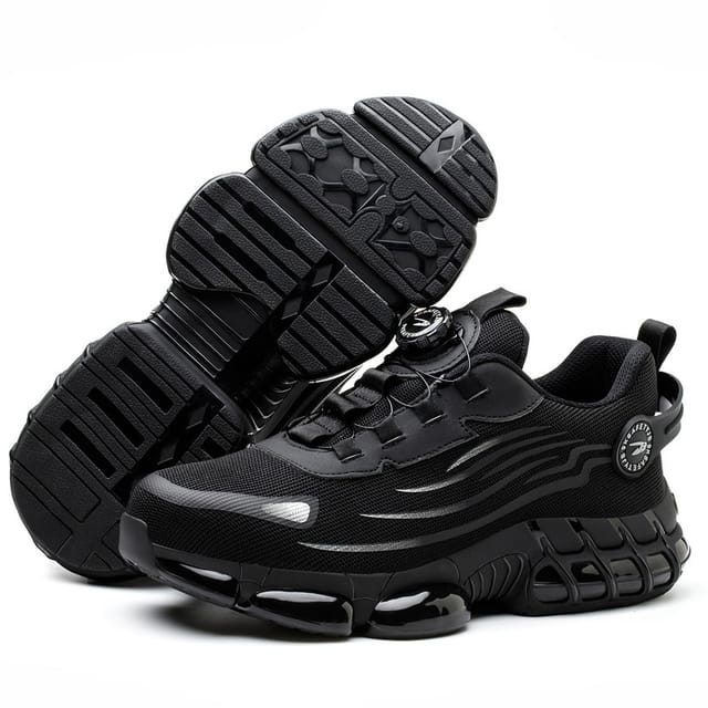 S3 Sicherheitsschuhe, Größe 48, Leicht Und Atmungsaktiv, Stylische Drehbare Zehenkappe, Sportschuhe, Druck- Und Stahlfeste Zehenkappe, Keine Schnürsenkel Erforderlich.