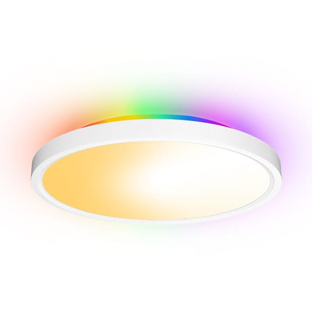 Rgbic-led-deckenleuchte, 30 Cm, Smarte Deckenleuchte, Unterstützt Alexa-sprachsteuerung, 16 Millionen Farben, Geeignet Für Schlafzimmer, Wohnzimmer, Flur Und Küche