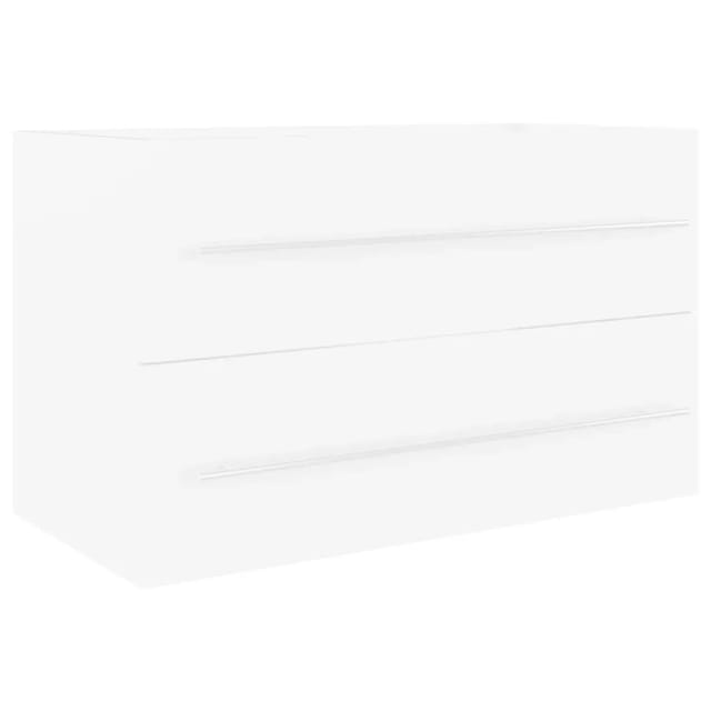 Waschbeckenunterschrank Weiß 80x38,5x48 Cm Holzwerkstoff Vidaxl