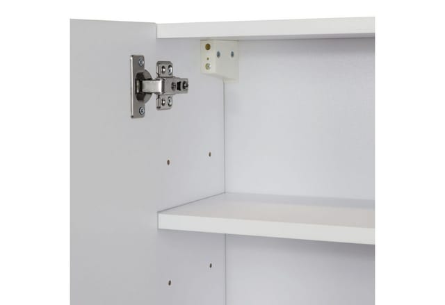Hängeschrank "anna" In Weiß Für Badezimmer 60x20x60cm Flügeltüren