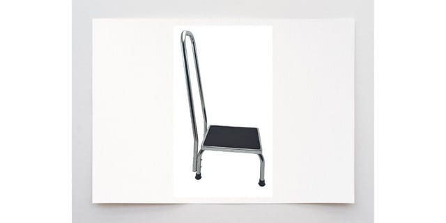 Metalltreppe Mit Gebogenem Handgriff, Mit Pedal, Stufe, Schritt, Hocker