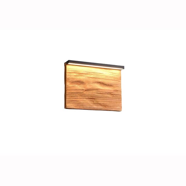 Wandleuchte Flurlampe Wohnzimmerleuchte Switch-dimmer Led Holzlampe Schwarz