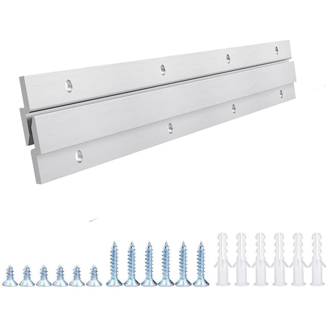 Aluminium-z-haken-wandbefestigungsset Für Bilder, Spiegel, Paneele, Kunstwerke, Schränke Und Whiteboards (30 Cm - 1 Paar)