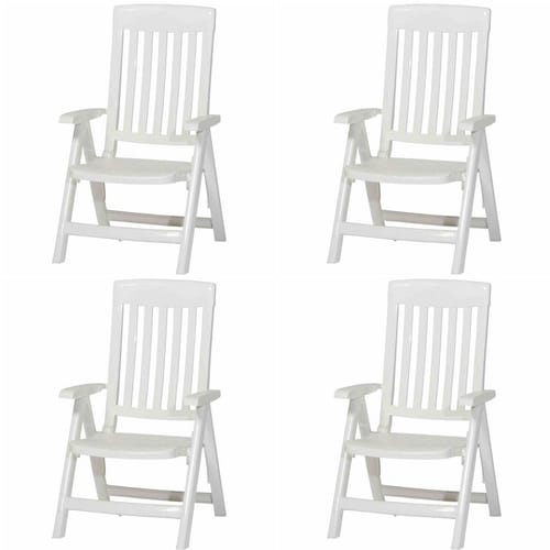 SIEGER Klappsessel »Palma«, 4er-Set, Kunststoff - weiss