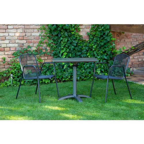 Loungemöbel-Gruppe, Gartenmöbelset, anthtazit - grau