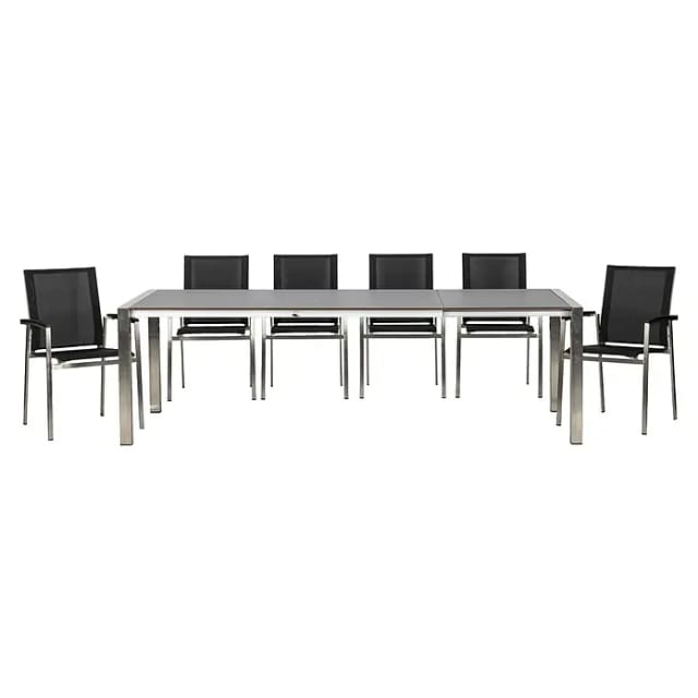 Loungemöbel-Gruppe, Gartenmöbel, schwarz,nero