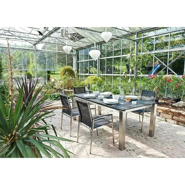 Loungemöbel-Gruppe, Gartenmöbel,nero - schwarz