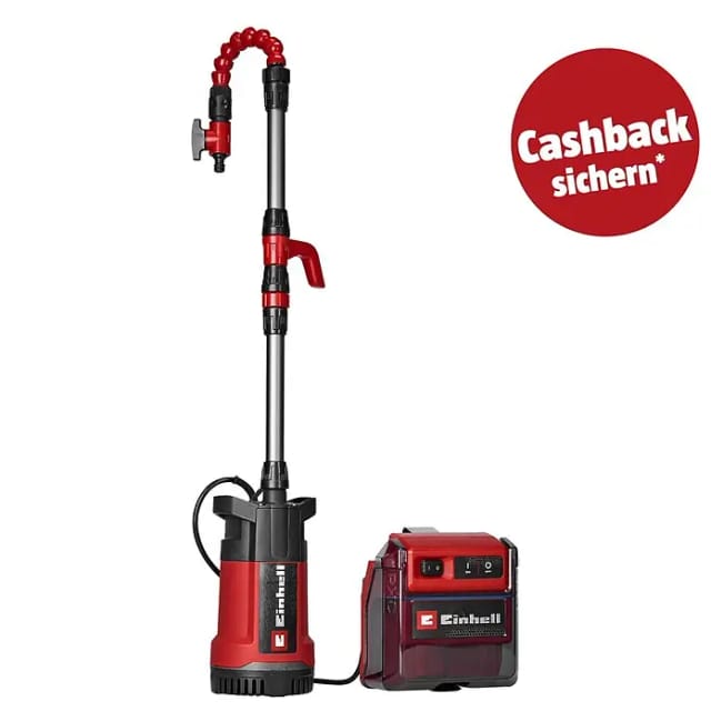 EINHELL Akku-Klarwasserpumpe, GE-PP 36 RB-A Li-Solo, 36V, 4500 l/h, ohne Akku und Ladegerät - rot | schwarz