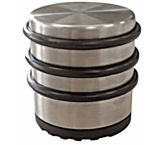 HSI Türstopper hoch Ø 6,8 x 7,4 cm Edelstahl-Optik