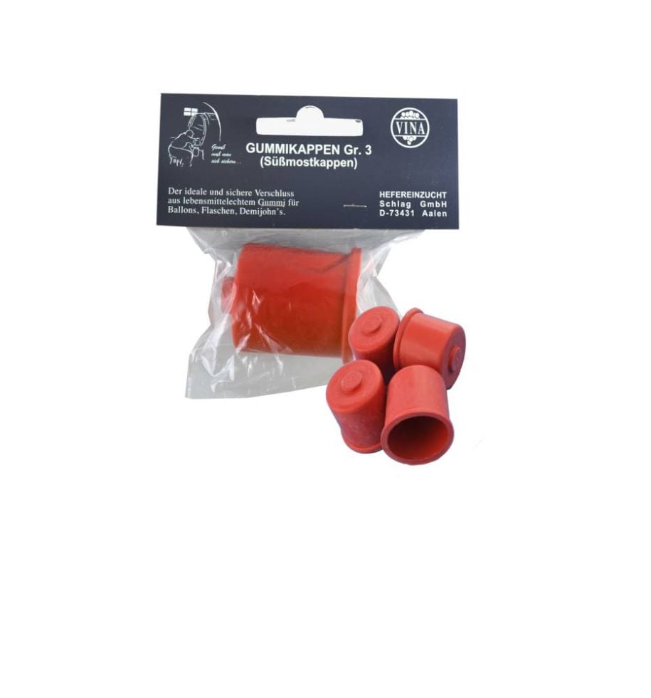 Süßmostkappen Gummikappen Gr.3 ohne Loch Ø 36 mm 1 Stück, Ø 3,6 cm