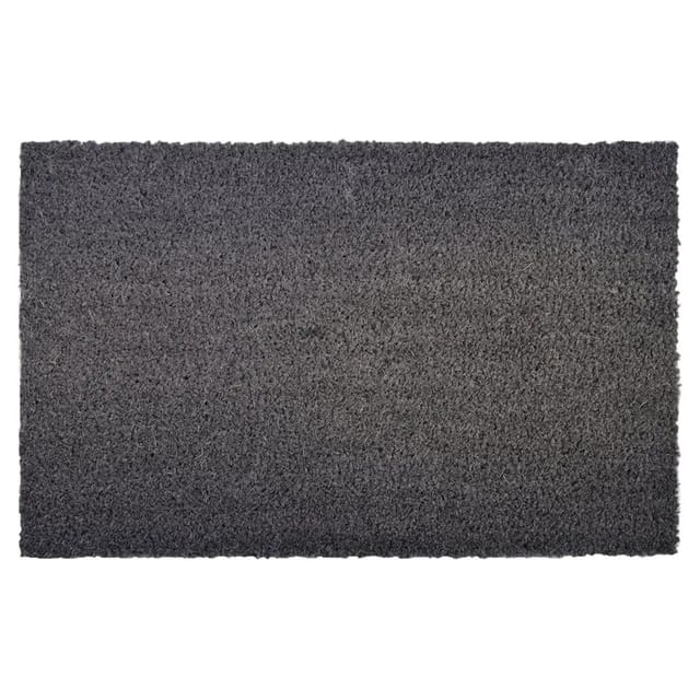 KARAT Kokosmatte Eingangsmatte Fußabtreter Grau 17 mm 40 x 60 cm