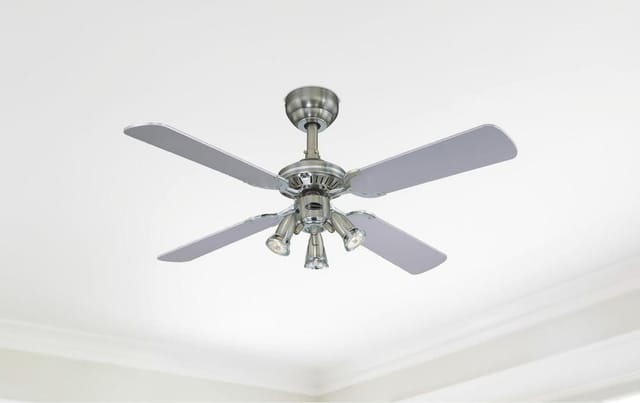 WESTINGHOUSE Westinghouse Deckenventilator Princess Euro 105 cm Zinn mit Beleuchtung und Zugketten
