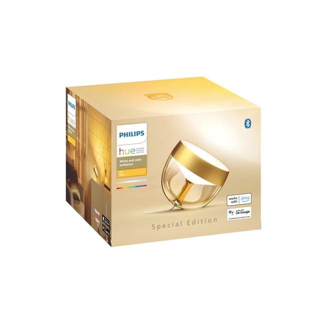 Philips Hue Smart-LED-Tischleuchte Iris White & Color Ambiance Gold
