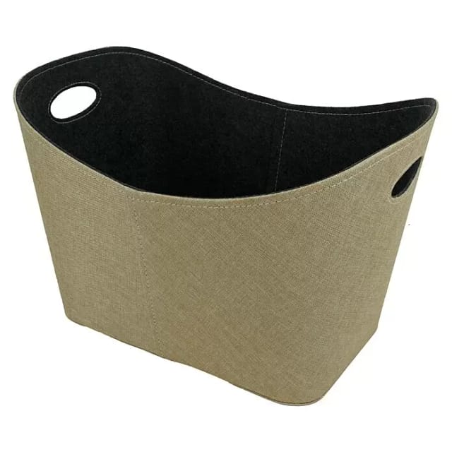 Valo Filzkorb mit Jute 55 cm x 35 cm x 40 cm Beige