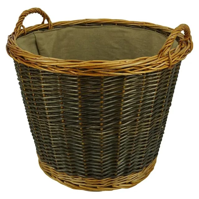 Valo Weidenkorb Rund mit Juteeinlage Ø 50 cm x 41 cm Braun