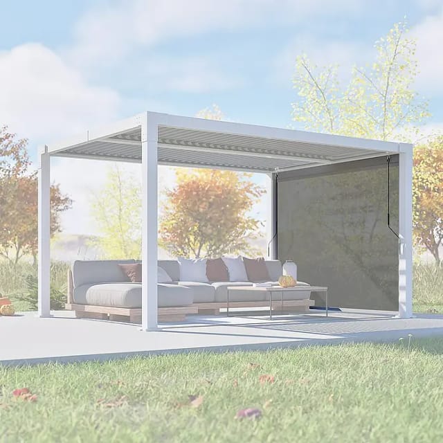 Sojag Pergola Hana Seitenteil 13 Grau 1 cm x 369 cm x 213 cm