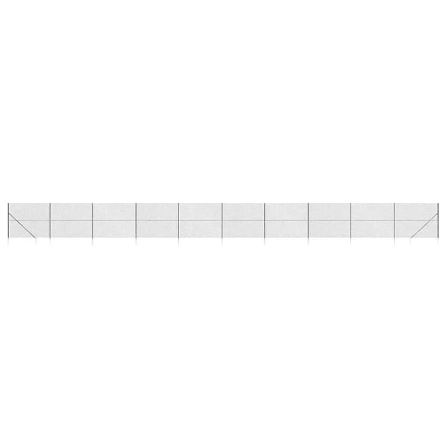 vidaXL Maschendrahtzaun mit Bodenhülsen Anthrazit 2x25 m 153982