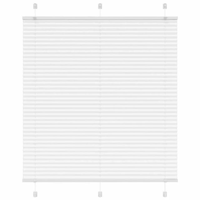 vidaXL Plissee Weiß 120x100 cm Stoffbreite 119,4 cm Polyester 4015487