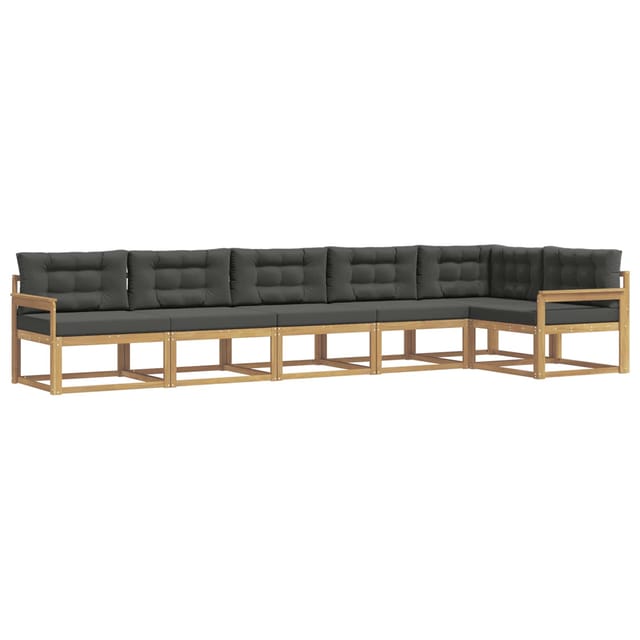 vidaXL Outdoor-Sofagarnitur 4-Tlg Weiß und Anthrazit Polyester 3386506