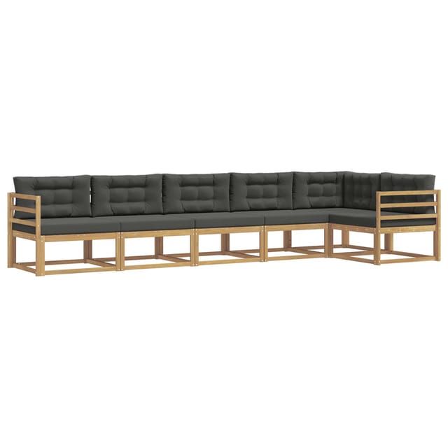 vidaXL Outdoor-Sofagarnitur 4-Tlg Weiß und Anthrazit Polyester 3386501