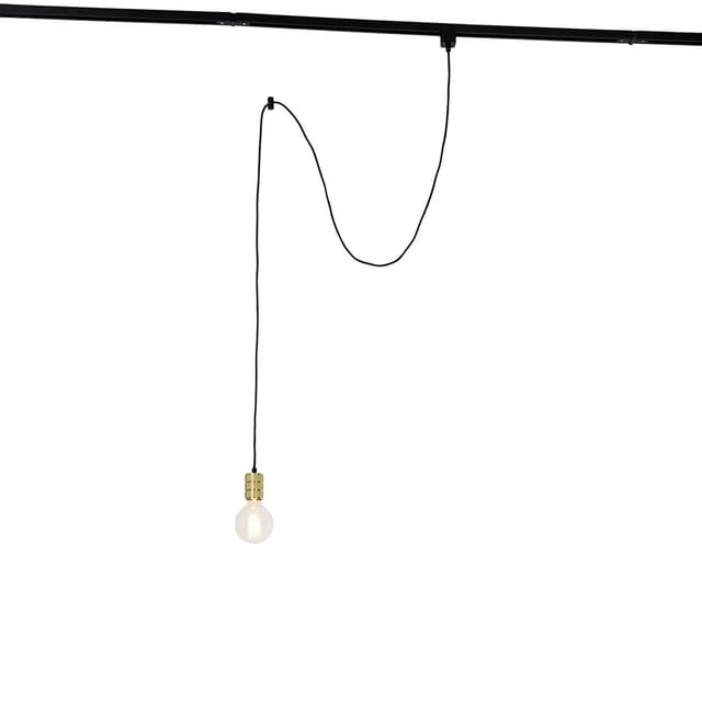 QAZQA Pendelleuchte mit Schienenaufhängung Gold Iconic Cavalux