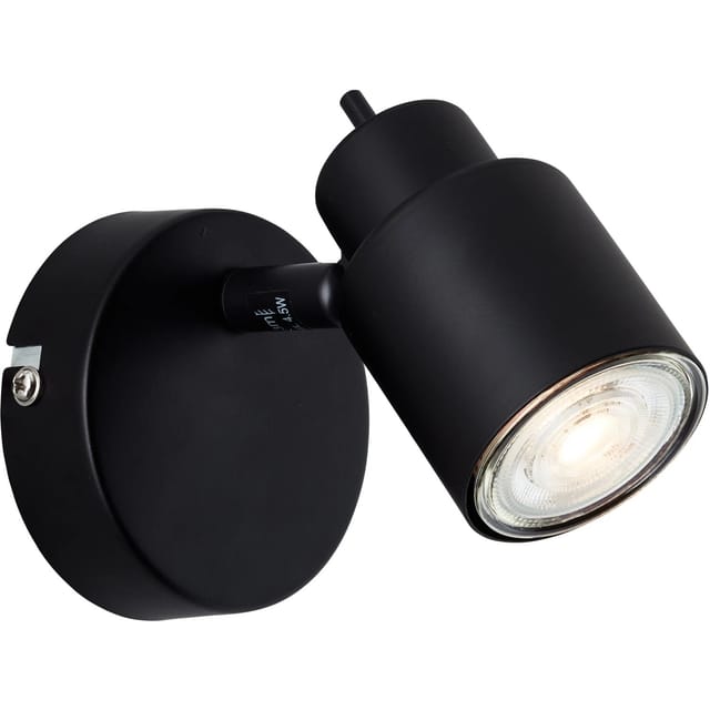 Brilliant LED-Wandspot Andres Schwarz matt