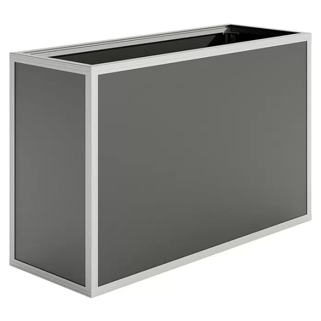 KGT Aluminium-Hochbeet 130 45er Tiefe Profilsystem Pressblank 1,21 x 0,45 m