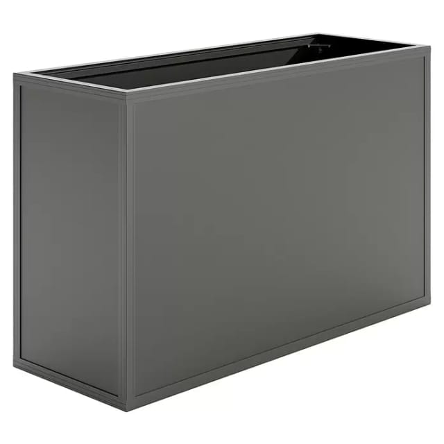 KGT Aluminium-Hochbeet 130 45er Tiefe Profilsystem Anthrazit-Grau 1,21 x 0,45m