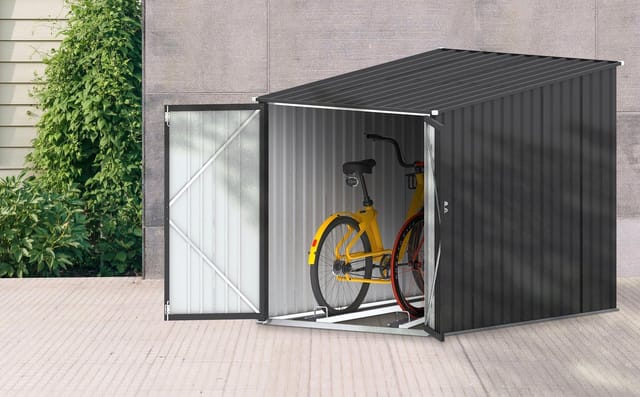 Tepro Fahrradbox Bike & More Midi 142 cm x 157 cm x 197 cm Anthrazit