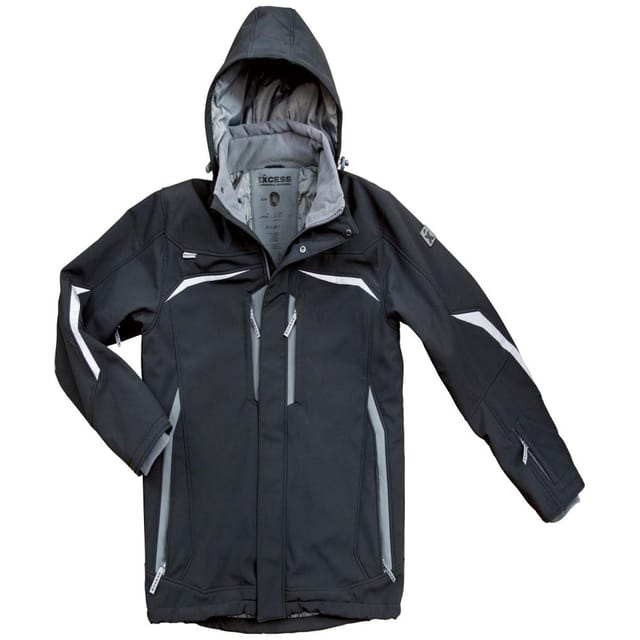 Excess Soft-Shell Winterjacke, Gr. 3XL, Allrounder, bla/gr