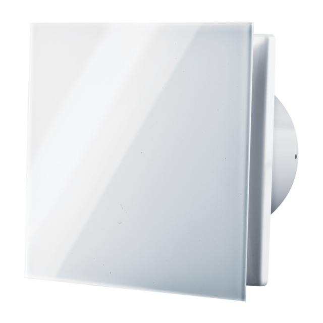 toom Axialventilator Glas 'WDNLF D100' Ø 100 mm mit Nachlauf und Feuchtesensor