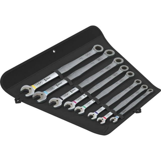 WERA 05020385001 - Maul-Ringratschen-Schlüssel, zöllig, 8-teilig