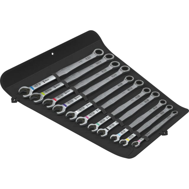 WERA 05020382001 - Maul-Ringratschen-Schlüsselsatz, 11-teilig